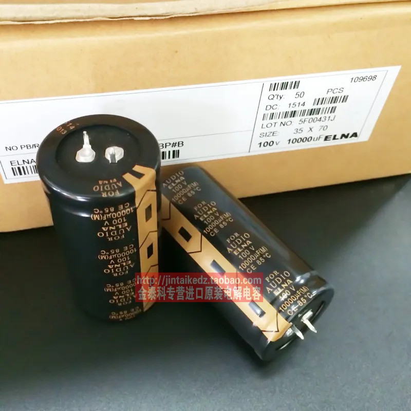 2pcs 10000UF 63V 50v 80v10000uf 100v 63V10000UF สําหรับเสียง ELNA ยี่ห้อใหม่ Hifi DIY เสียงกรอง elec