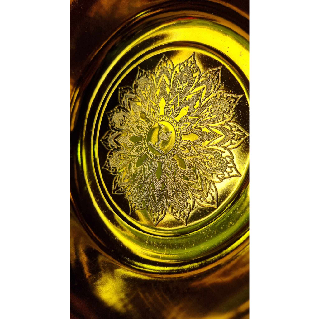 พานลาว พานรัฐธรรมนูญ ขนาด 12,14,16,18,20 ซม. พานเงิน พานทอง คละลาย!! 🚚ส่งทุกวัน⚡ - รูปที่ 3