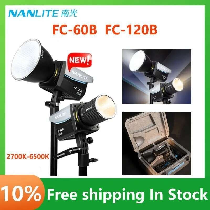 ขายร้อน Nanlite FC60B FC120B Bicolor LED การถ่ายภาพแสง 2700K6500K Professional โคมไฟสําหรับการถ่ายภา