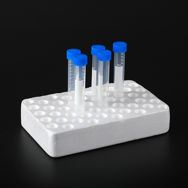 Centrifuge Tube หลอดทดลองฐานโฟม 15ml50 หลุม/50ml 25 หลุม Centrifuge Tube Rack Test Tube Bracket