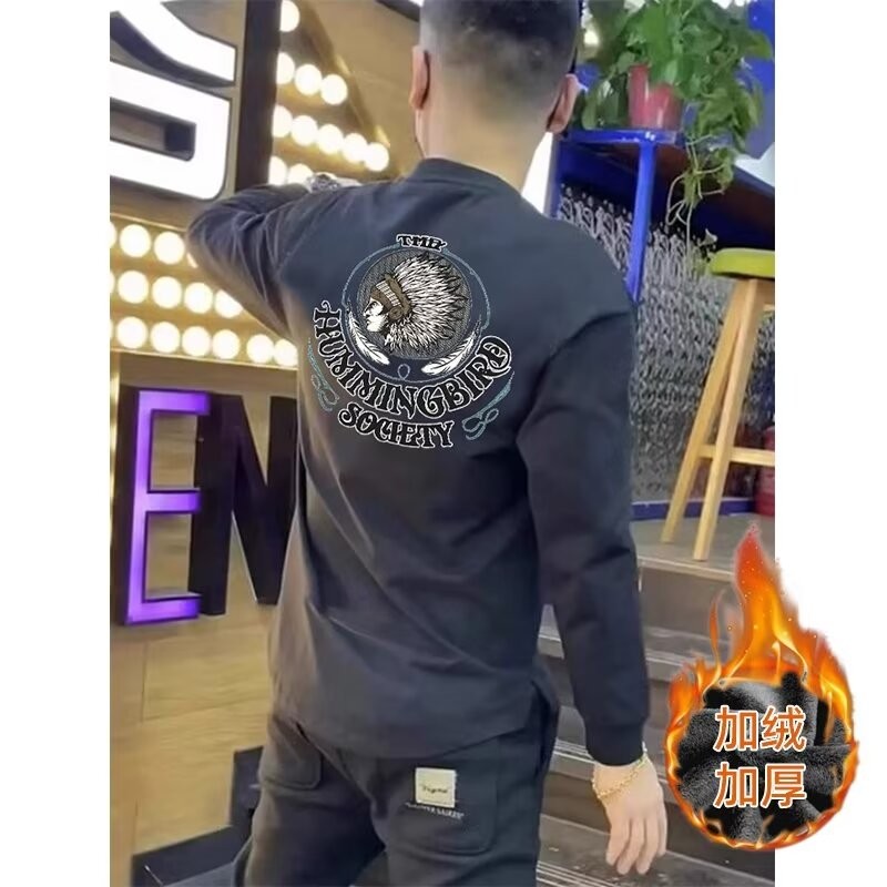 สวมใส่ด้านนอกความรู้สึกการออกแบบใหม่ 20252025อินเทรนด์ผู้ชายฤดูใบไม้ร่วงฤดูหนาวสไตล์ 2024 แจ็คเก็ต ใ