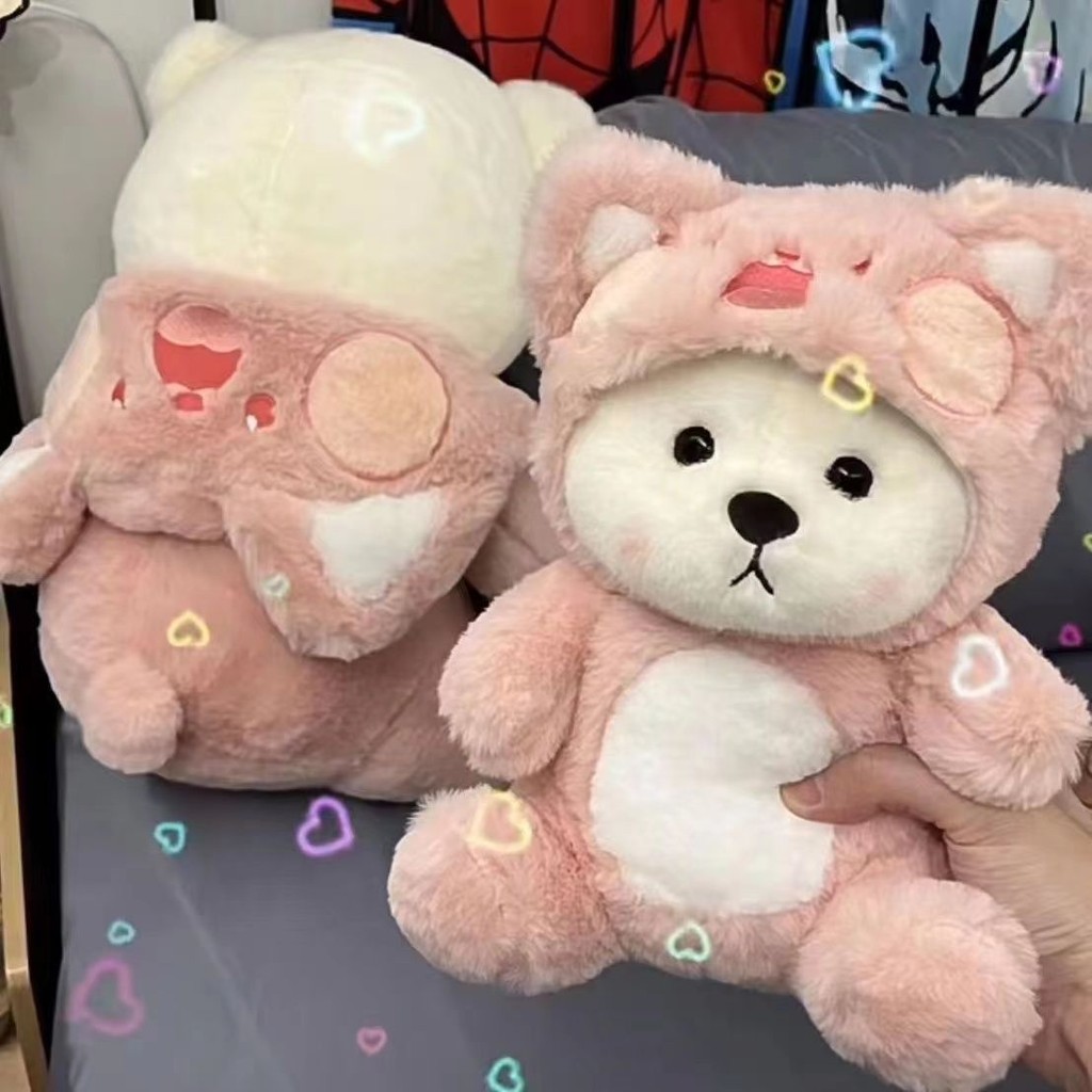 Lena Bear Doll Stitch Doodle Cat Transformation Bear Doll Plush Toy Cute Bear Doll Doll