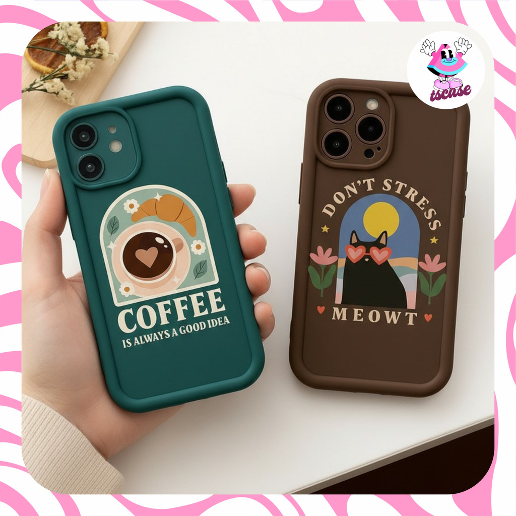 Happy Coffee เคสพิมพ์โหราศาสตร์ samsung a25 a55 a15 a01 a72 a24 a06 a16 a35 a36 a56 a23 j7 prime j6 