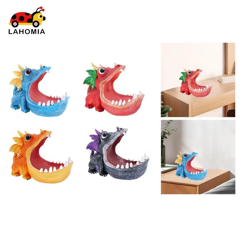 [Lahome] ชามเก็บของตัวการ์ตูนไดโนเสาร์ สำหรับชั้นวางหนังสือในออฟฟิศ