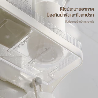 ชั้นวางอเนกประสงค์ ห้องน้ำ ชั้นวางของในห้องน้ำติดผนัง ไม่ต้องเจาะ แข็งแรงทนทาน ชั้นวางของในห้องน้ำและห้องครัว