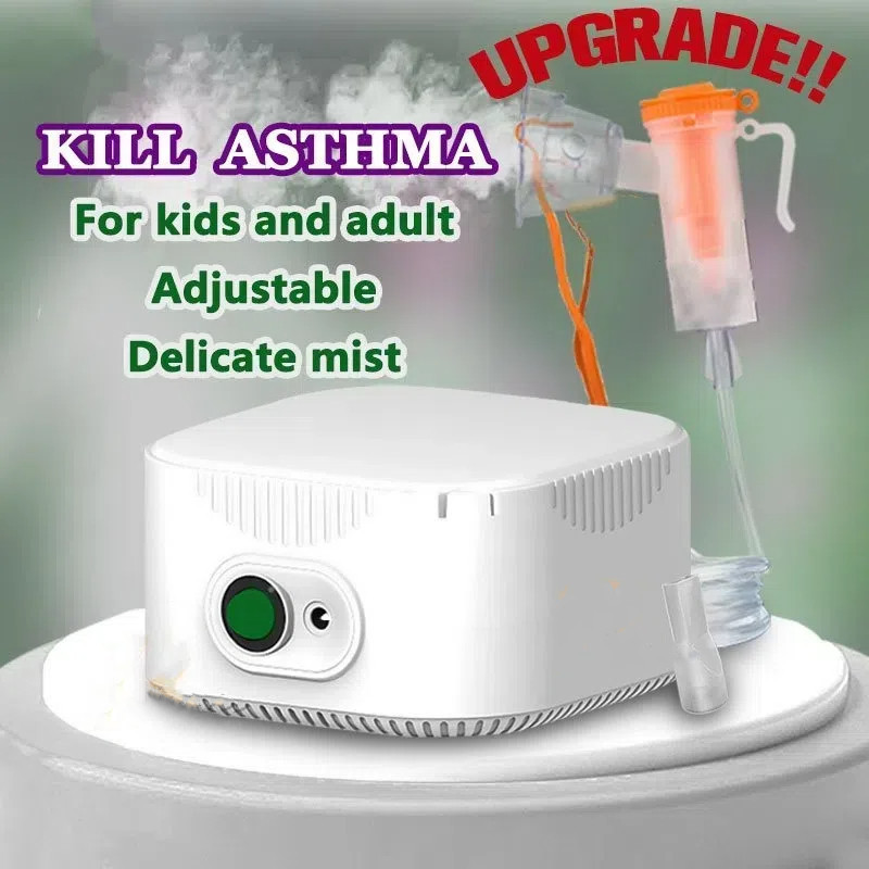 เครื่องพ่นยาขนาดกะทัดรัดสําหรับงานหนักสําหรับเครื่อง Nebulizer Asthma สําหรับเด็ก การทําให้เป็นละอองขนาดไมครอน