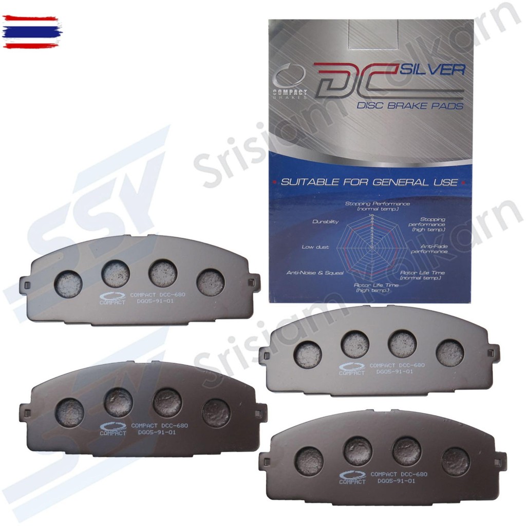 COMPACT ผ้าดิสเรคหน้า TOYOTA COMMUTER KDH222 กล่องเทา DCN-680