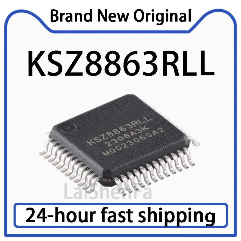 1PCS KSZ8863RLL LQFP-48 Integrated 3-Port 10/100 Management Switch Chip Original Stock