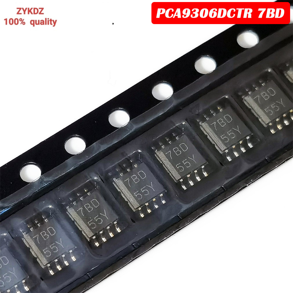 5PCS Logic Conversion Level Shifter ชิป PCA9306DCTR 7BD MSOP-8 PCA9306 SM8