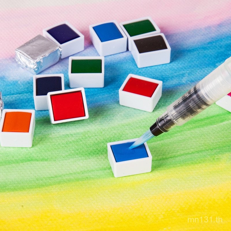 Sub-Packing เริ่มต้นเสริมบรรจุชิ้นเดียวมือวาด Monochrome Gouache Sub-Packing Pigment 36 สีชุดนักเรีย