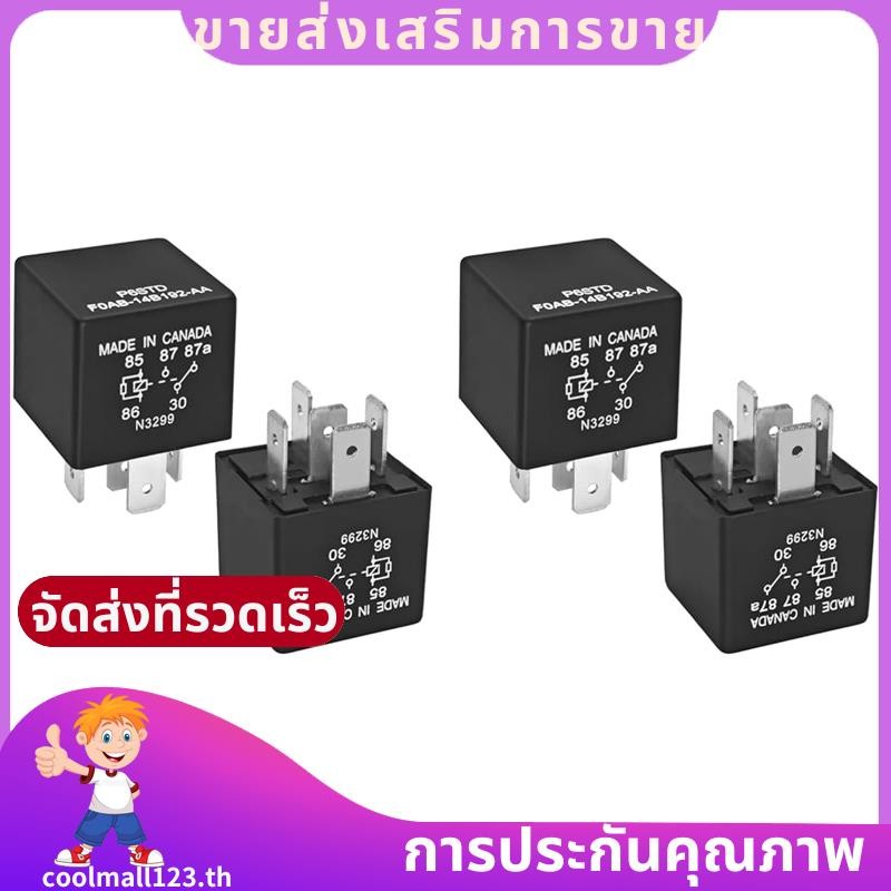 4pcs P6SDT FOAB-14B192-AA รีเลย์ยานยนต์ - 5 พิน 40A 12VDC,เปลี่ยน F0AB-14B192-AA รีเลย์ระบบไฟฟ้าสําห