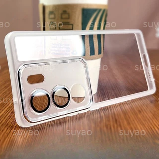 สําหรับVivo Y31 5G Y21d 2025 เคสโทรศัพท์สแควร์ปลอกVivoY21d VivoY31 Y04 Y04S Y29S Y29T Clear Soft ShellกันกระแทกTPUชุบโปร่งใสปกหลัง