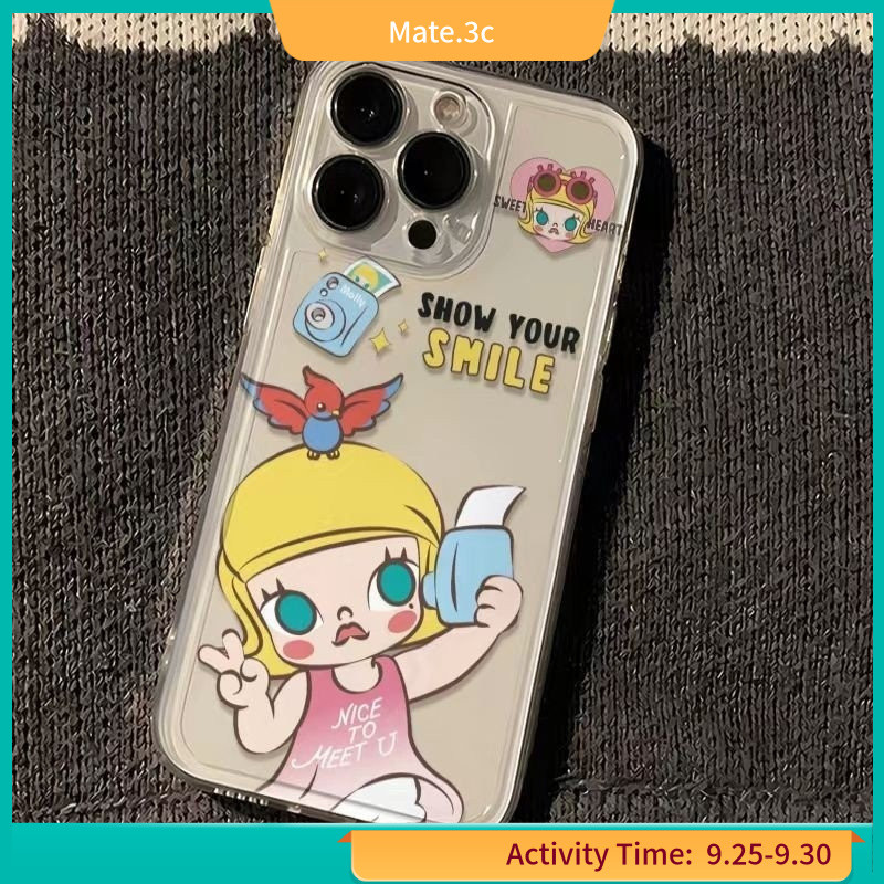 Popmart เหมาะสําหรับ iPhone15Promax เคสโทรศัพท์ iPhone14Plus ขายร้อน 13 กันกระแทก 12 Soft Case XS XJ