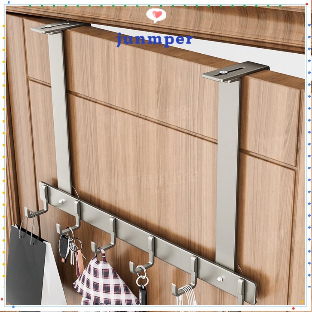 จุนเมอร์ ตะขอแขวน, 5/6 ตะขอเหนือประตูเสื้อหมวกชั้นวางผ้าขนหนู, ที่เก็บเสื้อผ้าแขวนปรับหลังประตูตะขอสําหรับห้องน้ํา