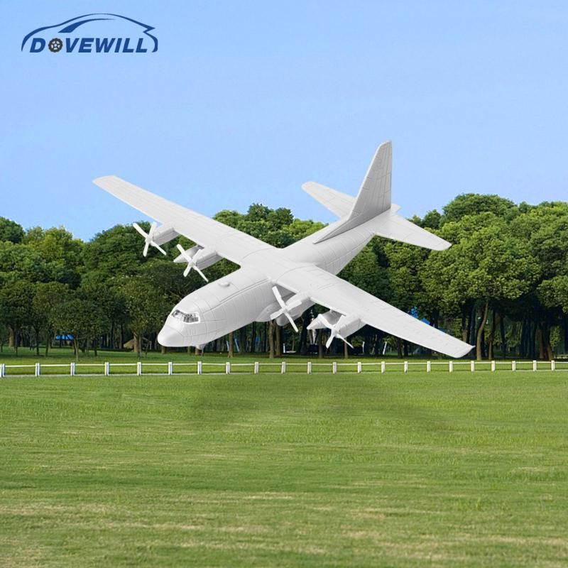 [Dovewill] 1/144 Transport Plane Model ,Miniature Aircraft toy Assembled model C130 4D with