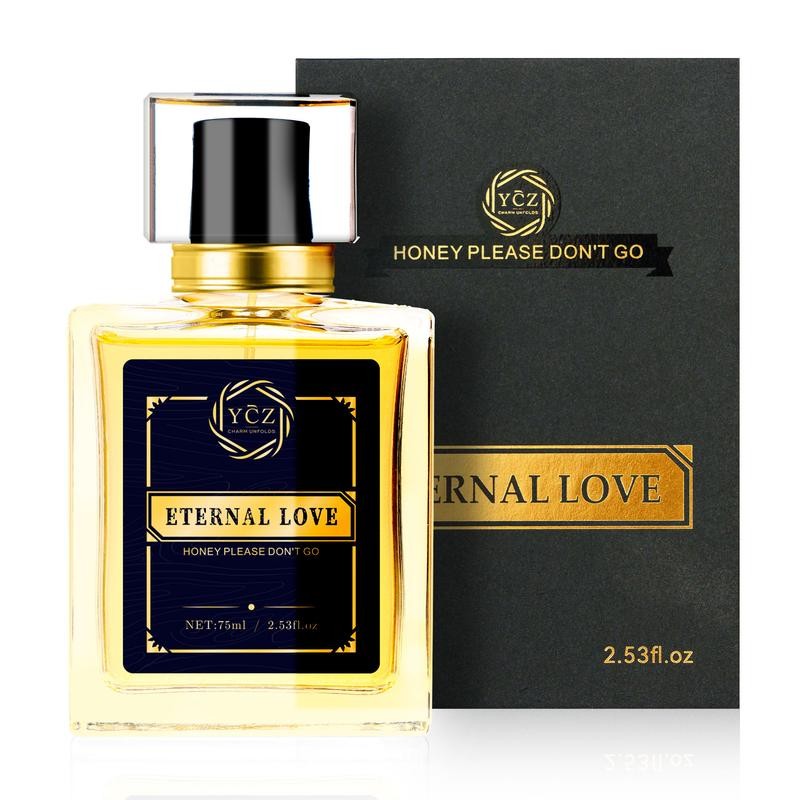 YCZ Eternal Love Eau De Parfume 75ml Long Lasting Floral Fruity Scent with Musk Ambergris Jasmine Ro