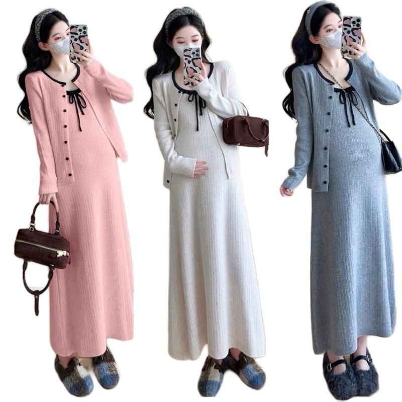 MAMADRESS ชุดคลุมท้องแฟชั่นทรงหลวม ออกแบบด้วยชุดแขนยาวที่สะดวกและสวยงาม คุณภาพ TAM THAI หรูหรา n S77