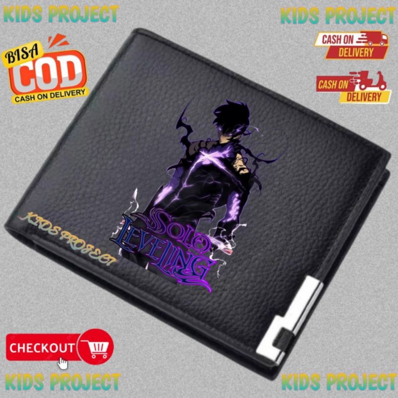 กระเป๋าสตางค์เด็กตัวอักษร SUNG JINWOO SOLO LEVELING