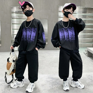 【YAOEENH】ชุดสองชิ้นสำหรับเด็กชาย ฤดูใบไม้ร่วง/ใบไม้ผลิ เสื้อ…