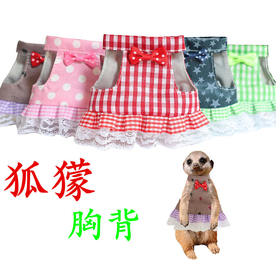 สัตว์เลี้ยงขนาดเล็ก Transformation เครื่องแต่งกาย Meerkat Ferret เครื่องแต่งกายกระต่ายหนุ่ม Guinea Pig Traction Strap Outing Traction Rope