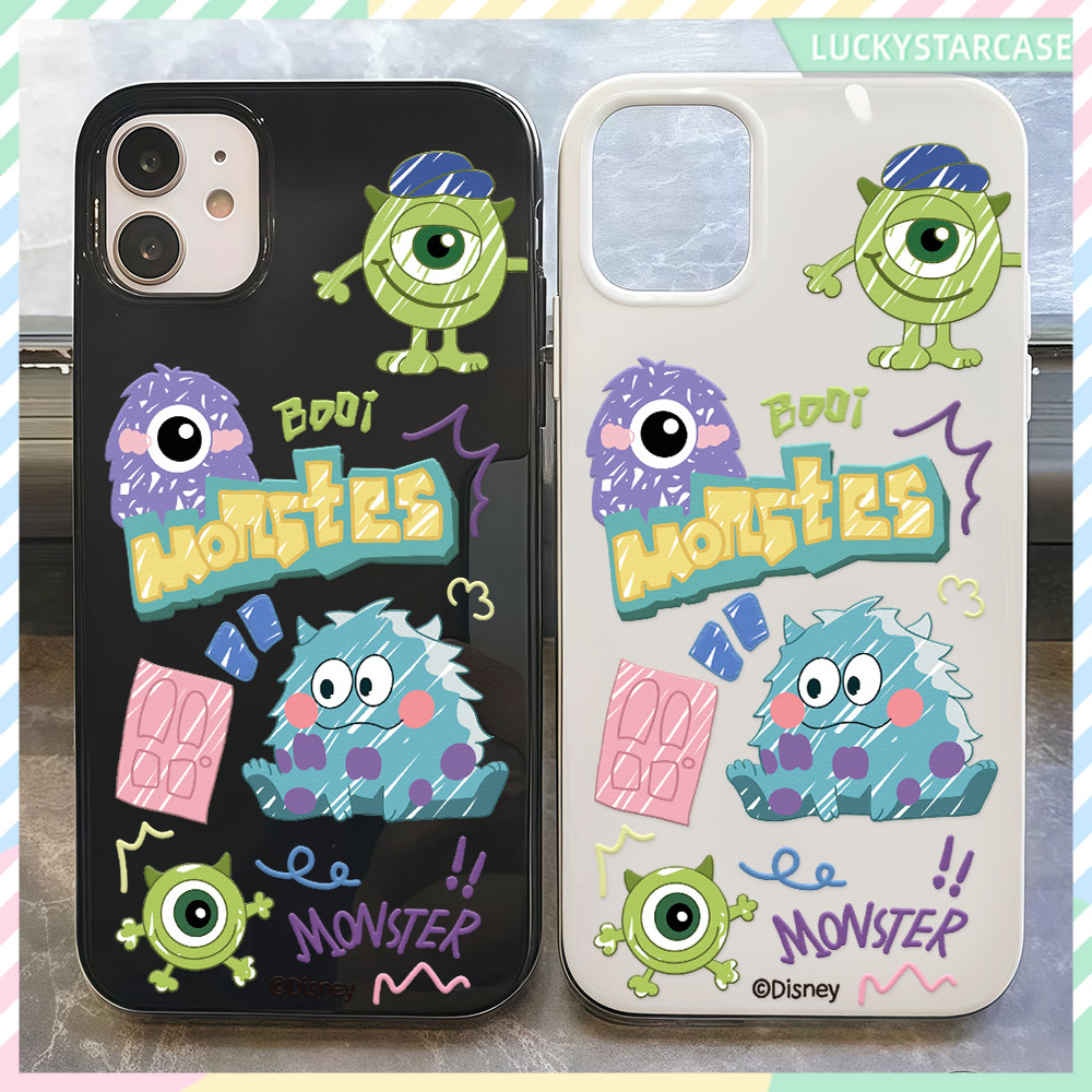 สัตว์ประหลาดขนปุย เคส For IPhone 13 15 16 11 12 14 Pro Max XR 7Plus XS Max 8 16 14 15 Plus X SE เคส เปลือกอ่อน เรียบง่าย
