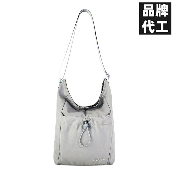 กระเป๋าปัก kappa bkk กระเป๋าแมทช์ง่ายกระเป๋าสะพายข้างผู้หญิงแบบใหม่มีสายรูดกระเป๋าสะพาย RFID กระเป๋า