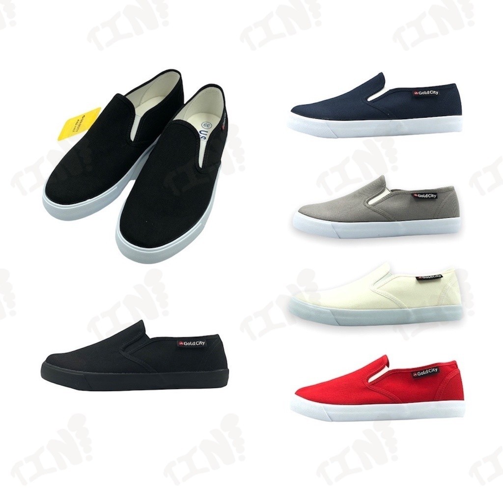 ถูกสุด•ส่งไว•แท้ชัวร์💯Gold city รุ่น 1271 โกลซิตี้รองเท้าผ้าใบสวมSlip-on ทรงสลิปออน(พร้อมกล่อง) - รูปที่ 2