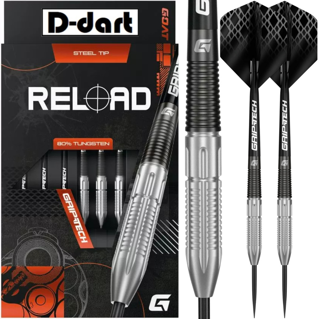 GOAT STEEL TIP DARTS - 23G RELOAD 80% Tungsten DART SET STEEL DART