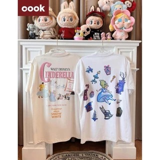 「งานเกรดพรีเมียม งานเกรด A」เสื้อยืดคอกลมผู้หญิง เสื้อ ผญ แฟชั่น เสื้อยืดแขนสั้นผู้หญิง คอตตอนแท้ ระบายอากาศดี #25