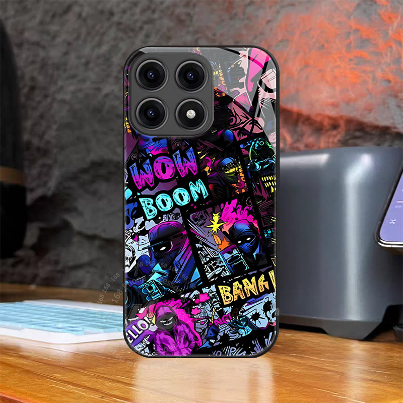 เคส Xiaomi 15T Pro เคส Xiaomi 15T 5G Case เคสการ์ตูนแอนิเมะ กราฟฟิตี้ Little Devils ปีศาจตัวน้อยกันกระแทก เคสโทรศัพท์แก้วใหม่เท่พร้อมห่วงสายคล้องนิ้ว ขาตั้งโทรศัพท์ ขอบซิลิโคนอ่อน สำหรับผู้ชายและเด็กผู้ชาย