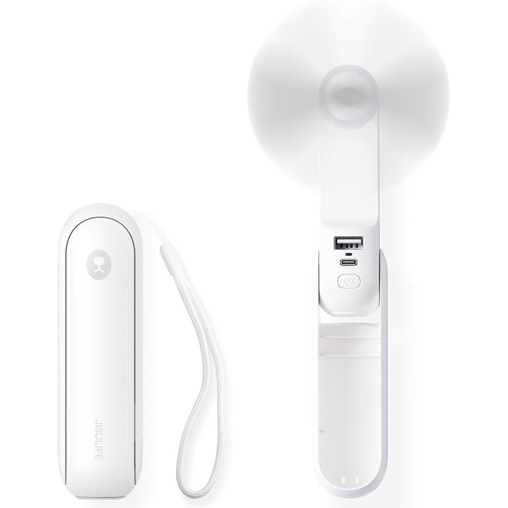 JISULIFE F8 WHITE 3-in-1 Multi-function 2 ระดับ 2,000 mAh /ไฟฉาย/แบตสำรอง สีขาว รับประกัน 6 เดือน