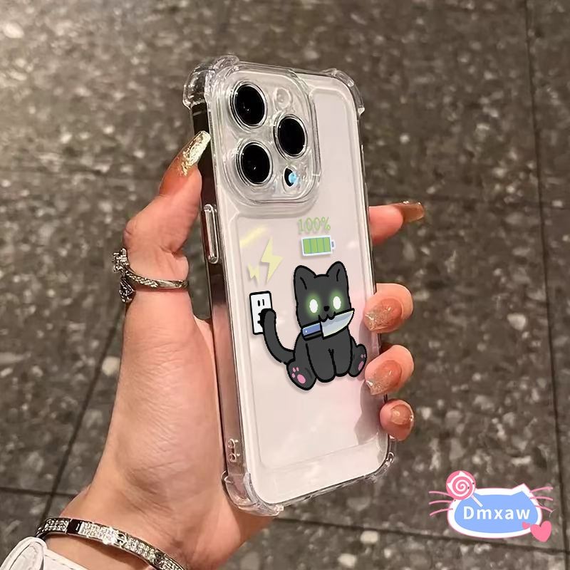 น่ารักแมวดําเคสโทรศัพท์สําหรับVivo V21E V20 SE V19 Neo V17 Pro V9 V5 Plus Y3 Y3S T4 Lite Ultra T3 T2
