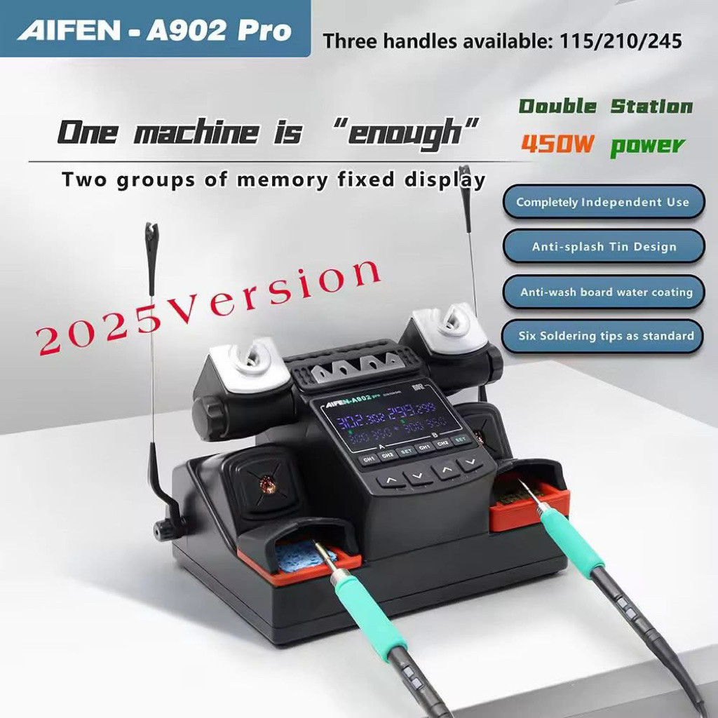 AIFEN A902 PRO Soldering Station JBC C115 C210 C245คู่สถานีเชื่อม Rework Station สำหรับโทรศัพท์มือถื