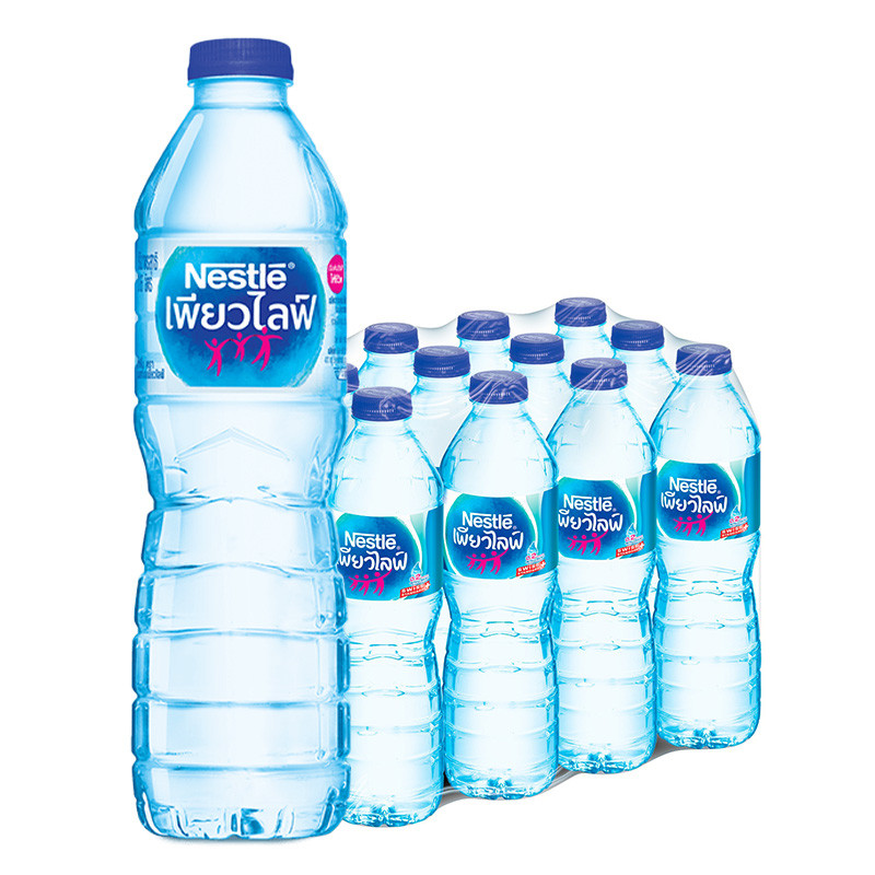 เนสท์เล่ เพียวไลฟ์ น้ำดื่ม 600 มล. x 12 (NESTLE PURE LIFE Drinking Water 600 ml x 12)