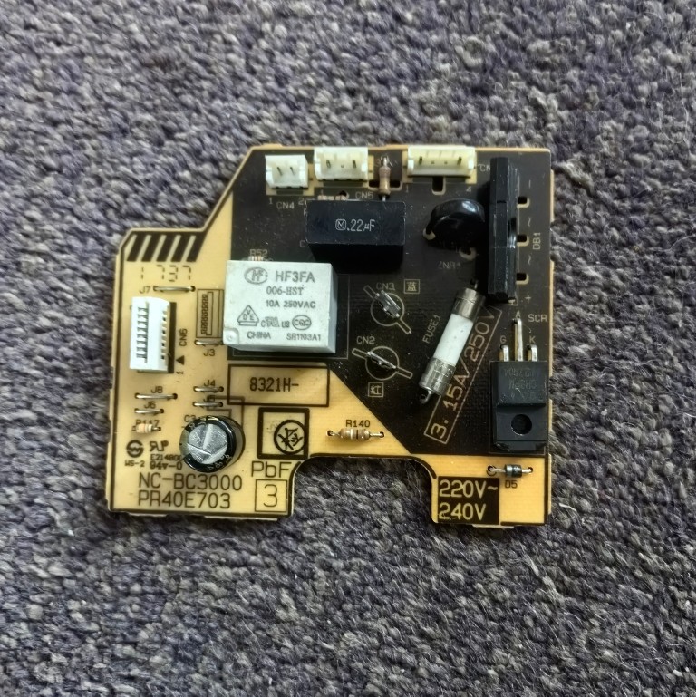 Panasonic เครื่องทําน้ําอุ่นไฟฟ้าอุปกรณ์เสริม NC-BC3000BC4000 เมนบอร์ดแผงวงจรบอร์ด EG2200 BG3000