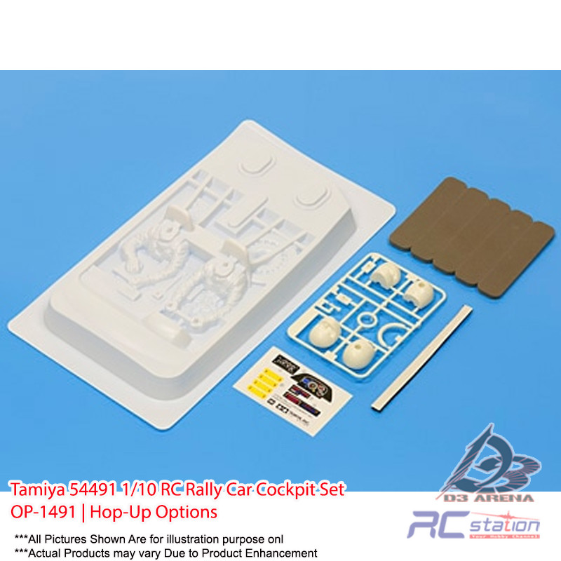 Tamiya 54491 1/10 RC Rally Car Cockpit Set OP-1491 | ตัวเลือกกระโดด