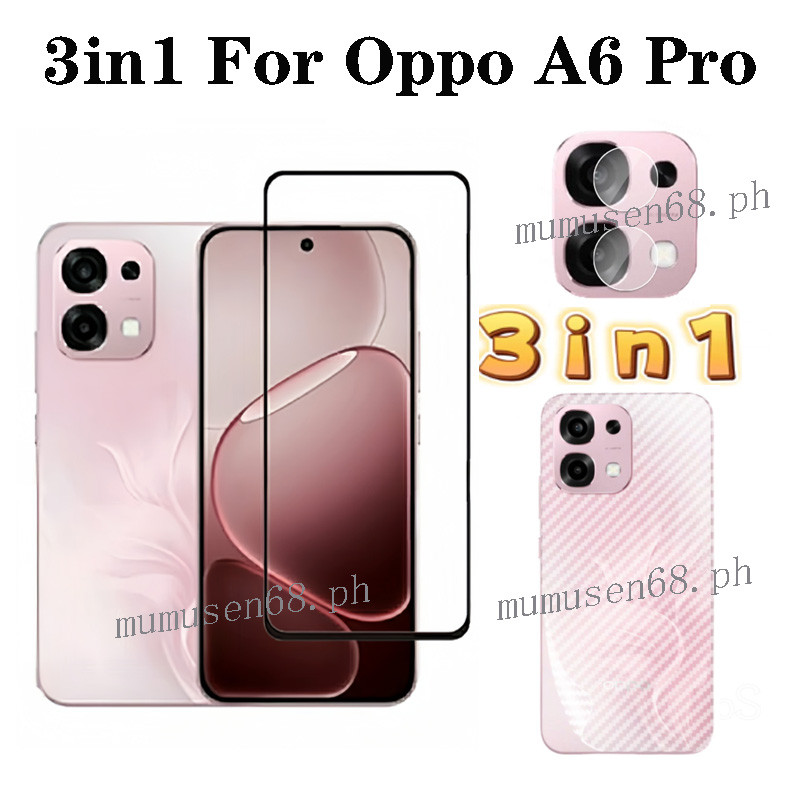 3 YN 1 Oppo A6Pro ฟิล์มกระจกนิรภัยสําหรับ OPPO A5 A5 pro A3 Pro A5X A3X ฟิล์มเลนส์กล้อง + ฟิล์มกระจก