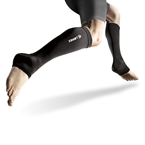 ZAMST Gradual Compression Stockings Calf & Ankle Sleeve Compression Running (Pair) Size M 385602