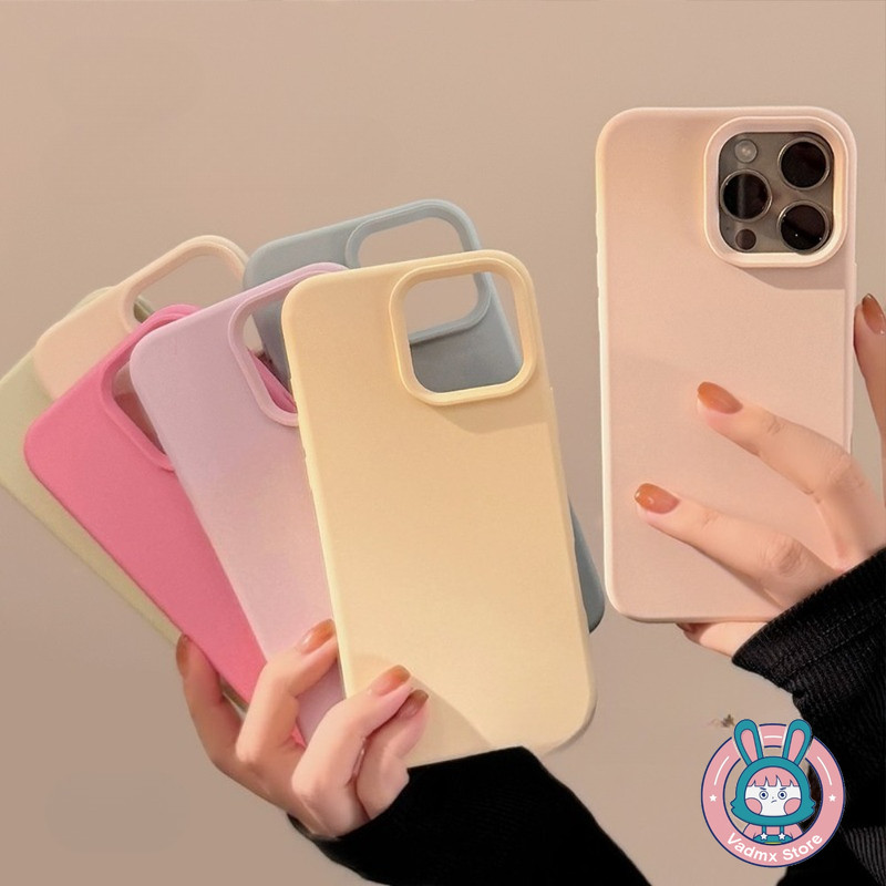 Dopamine Matte Casing สําหรับ Redmi Note 15 14 13 12 Pro Plus Turbo 12R 12T Pro Plus 5G Solid Candy Color Phone Case เรียบง่ายน่ารักสีสัน Frosted Plain Cases Soft ฝาหลัง
