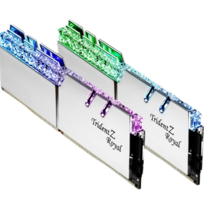 G.SKILL32GB (16G x 2) 4000 ชุด DDR4 Royal Halberd RGB Light Bar (Hua Yao Silver)