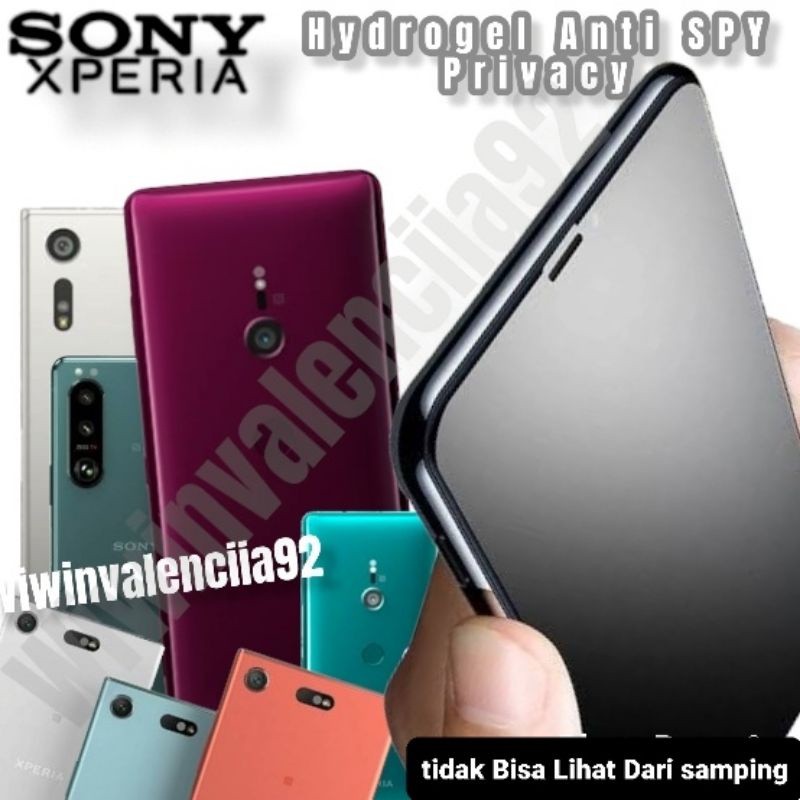LAYAR Hydrogel A- SPY PRIVACY SONY Xperia 5 XZ XZS XZ-Premium XZ1 XZ1 XZ2 XZ2Compact XZ2Premium XZ3 