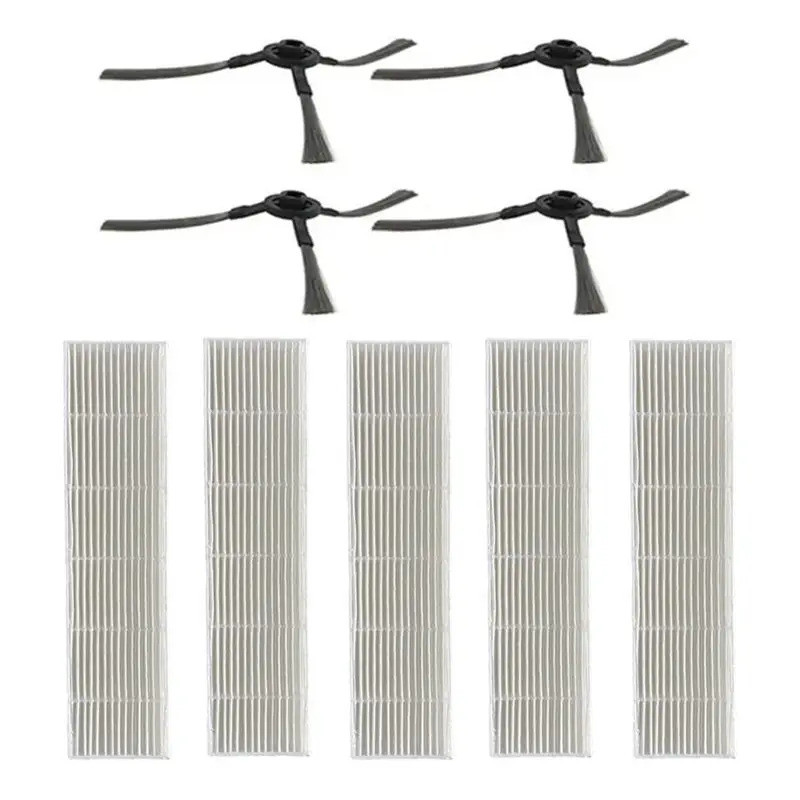 HEPA Filter แปรงด้านข้างสําหรับ Vileda VR 201 VR201 PetPro หุ่นยนต์เครื่องดูดฝุ่นอุปกรณ์เสริม