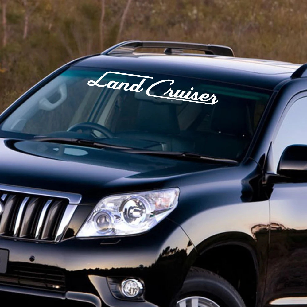 รถด้านหน้ากระจกสติกเกอร์สําหรับ Toyota Prado Land Cruiser 78 90 95 120 150 J90 J120 Auto ไวนิล Trim 