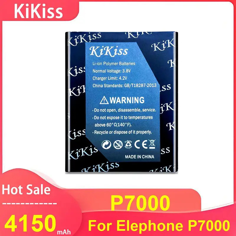KiKiss แบตเตอรี่โทรศัพท์มือถือสําหรับ Elephone P7000 ,P7000 4150mAh แบตเตอรี่