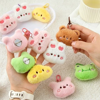 เข็มกลัด เข็มกลัดการ์ตูนกบ หมี น่ารัก ตุ๊กตา กบ แมว และกระต่าย ห้อยกระเป๋า diy เสื้อผ้าและเครื่องประดับ พวงกุญแจสัตว์การ