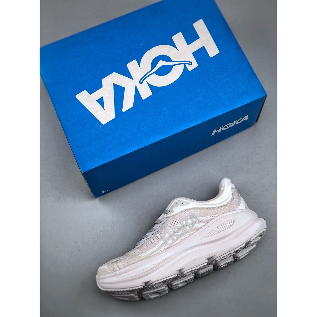 HOKA Bondi 9 รองเท้าวิ่งแฟชั่นสําหรับบุรุษและสตรีรองเท้าผ้าใบลําลองพื้นหนา Z2DQ