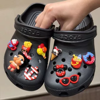 ชุดเสน่ห์ Crocs วันหยุดชายหาด | เครื่องประดับรองเท้าตุ๊กตาป๊อป 3 มิติพร้อมปลาดาว, ดอกไม้, ดวงอาทิตย์สําหรับ จระเข้ อุดตัน, ของขวัญสําหรับเธอ