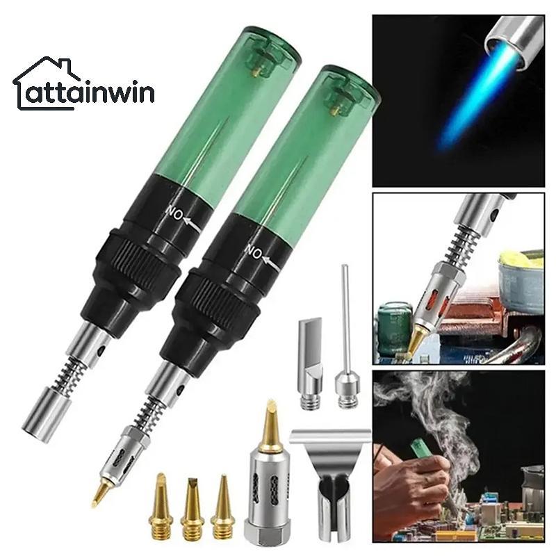 Attainwin 1300เซลเซียสแบบพกพาแก๊สไร้สายSoldering Ironปากกาปรับเคล็ดลับการเชื่อมสําหรับField Work th