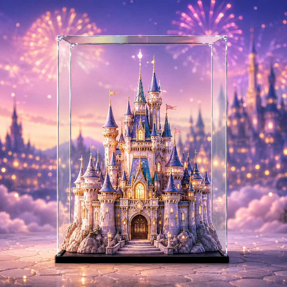 🚀 กล่องใส่เลโก้ Lego 40478 Mini Disney Castle ปราสาทดิสนีย์จิ๋ว กล่องอะคริลิคใส ใส่ Labubu กันฝุ่น