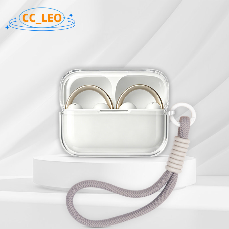 for Anker Soundcore C50i Case Clear Soft Case Cute Lanyard Suitable for Anker Soundcore C50i Silicone Soft Case Shockproof Shell Protective Sleeve